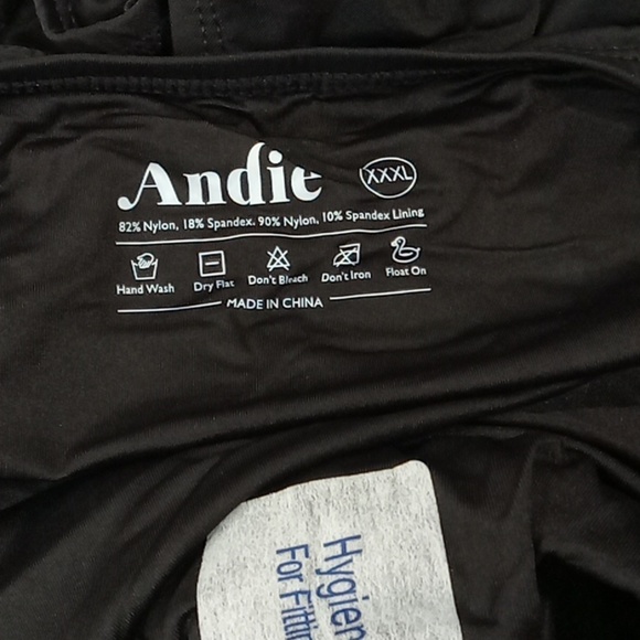 NEW Andie Bathing Suit Sz XXXL 3XL Black Swimwear Amalfi  One Piece - Picture 6 of 6